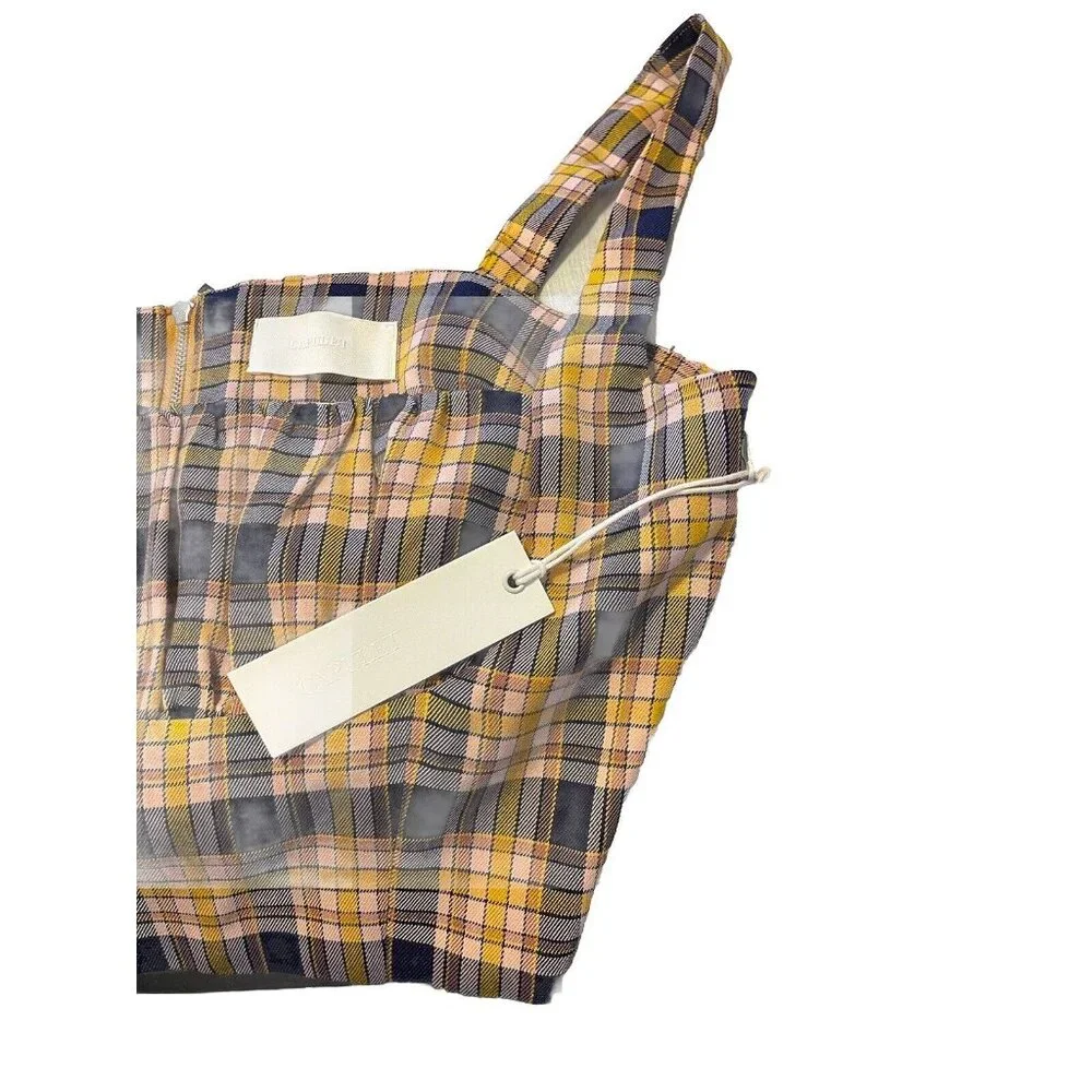 CAPULET Plaid Sleeveless Women's Crop Top Size L - Picture 5 of 5